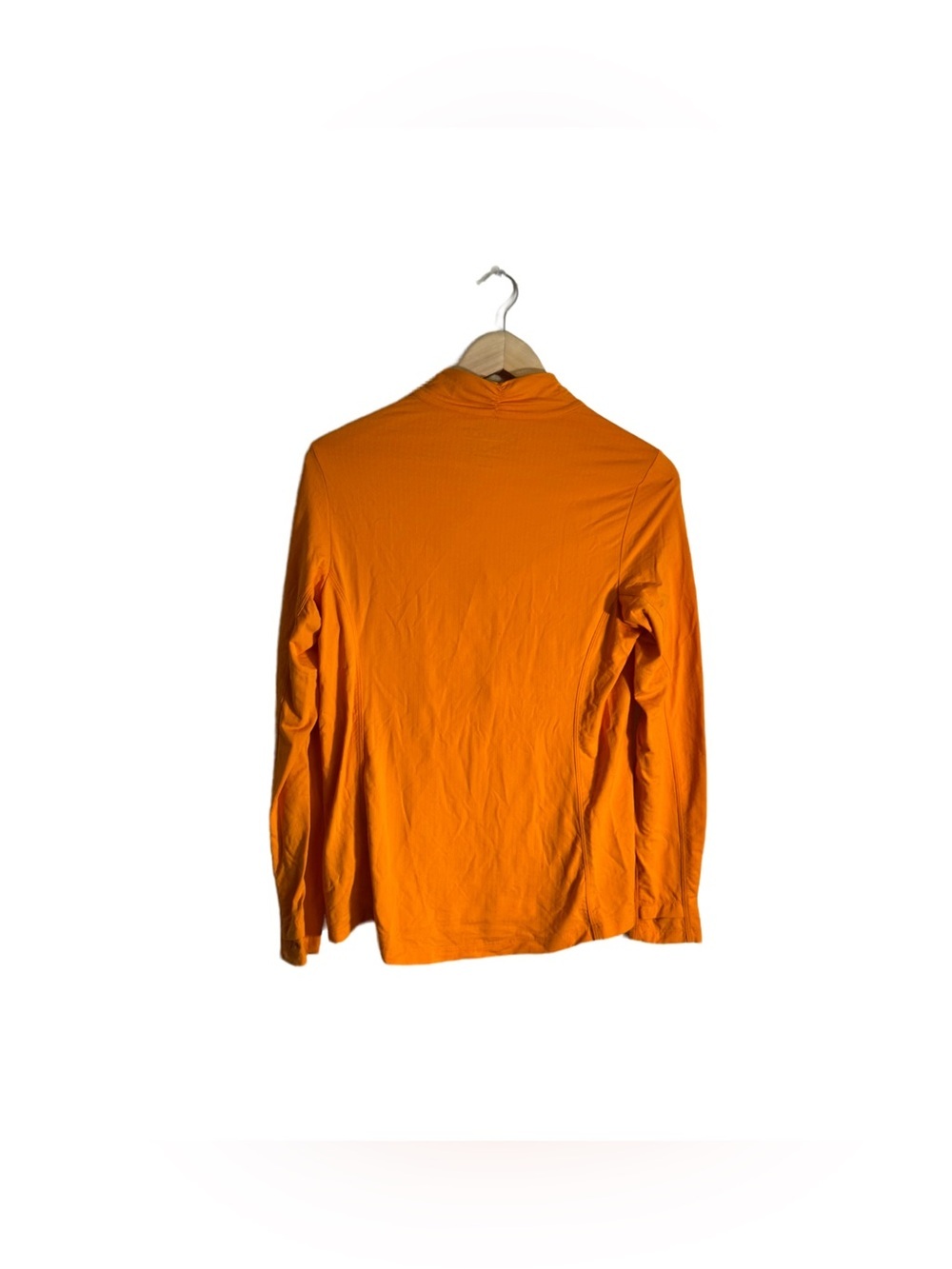 Ibkul Ruched Long Sleeve Polo Shirt Women's Small Orange Athletic UPF 50 Golf - Picture 5 of 5